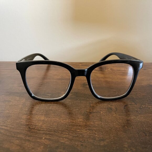 Nicole Miller Classic Black Square Retro Thick Eyeglass Frames Only 52-18-140 - Picture 1 of 9